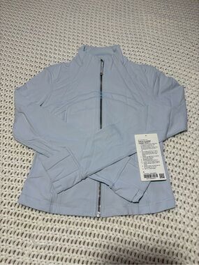 lululemon starch blue define cropped jacket nulu size 8